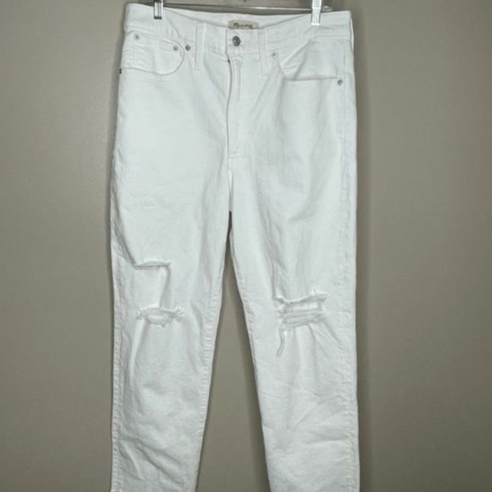 Madewell White The Perfect‎ Vintage Straight Jeans